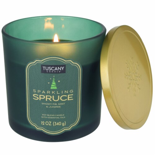 Tuscany Candle™ Limited Edition Sparkling Spruce Scented Jar Candle Perspective: right