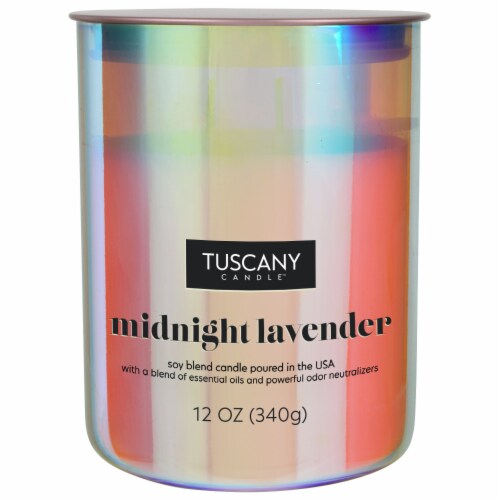 Tuscany Candle™ Serene Clean Collection Midnight Lavender Scented Jar Candle Perspective: right
