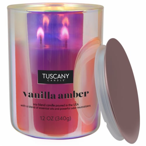 Tuscany Serene Clean Collection Vanilla Amber Scented Jar Candle Perspective: right