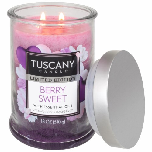 Tuscany™ Limited Edition Scented Triple Pour Jar Candle - Berry Sweet Perspective: right
