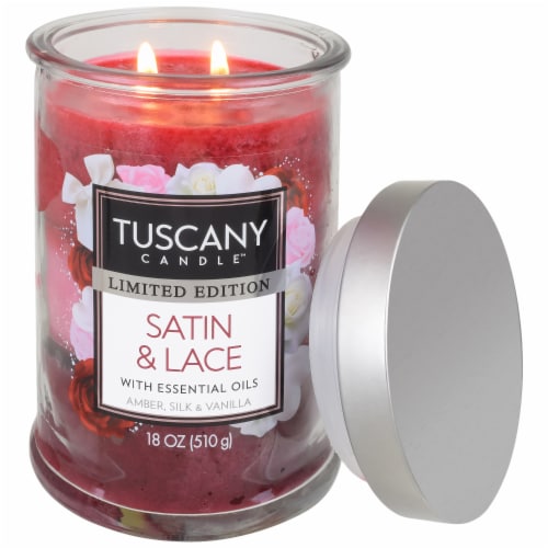 Tuscany™ Limited Edition Scented Triple Pour Jar Candle - Satin & Lace Perspective: right