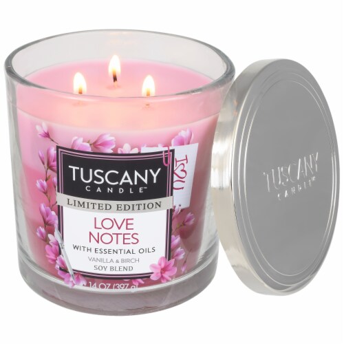 Tuscany Limited Edition Scented Triple Pour Jar Candle - Love Notes Perspective: right