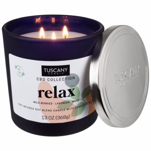 Tuscany Candle™ CBD Collection Relax Scented Jar Candle Perspective: right