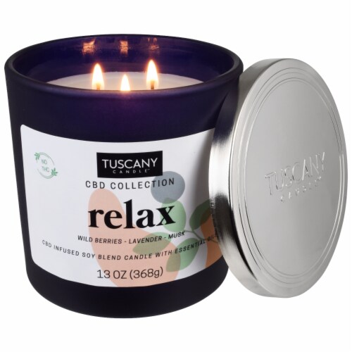 Tuscany Candle™ CBD Collection Relax Scented Jar Candle Perspective: right
