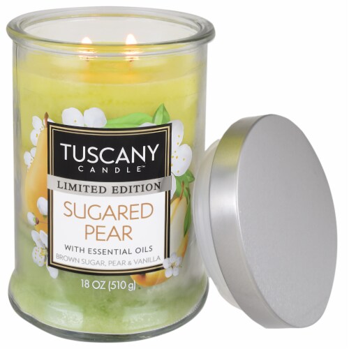 Tuscany Candle™ Scented Triple Pour Jar Candle - Sugared Pear Perspective: right