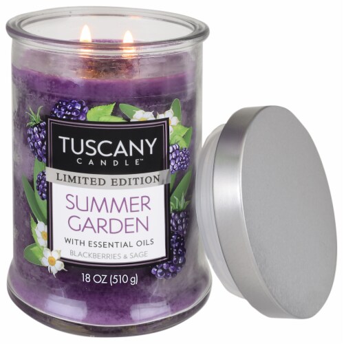 Tuscany Candle Summer Garden Limited Edition Jar Candle Perspective: right
