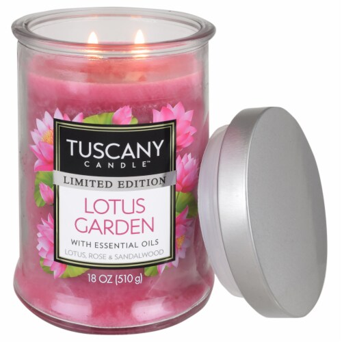 Tuscany Candle Lotus Garden Limited Edition Jar Candle Perspective: right