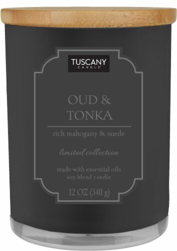 Tuscany™ Limited Edition Scented Jar Candle - Oud & Tonka Perspective: right