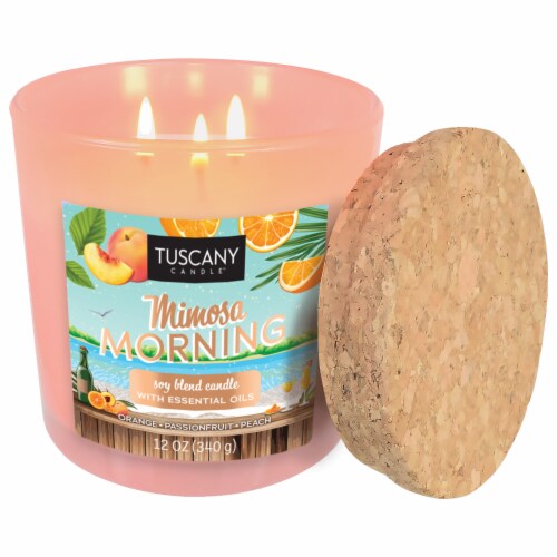Tuscany™ Limited Edition Scented Jar Candle - Mimosa Morning Perspective: right