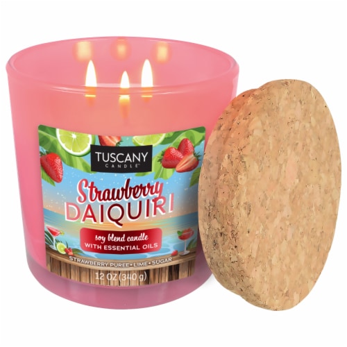 Tuscany™ Limited Edition Scented Jar Candle - Strawberry Daiquiri Perspective: right