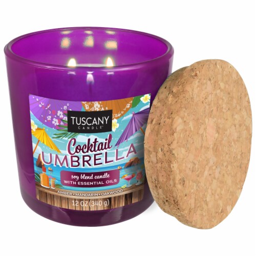 Tuscany™ Limited Edition Scented Jar Candle - Cocktail Umbrella Perspective: right