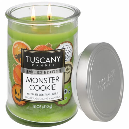Tuscany Candle® 18 oz Limited Edition Monster Cookie Scented Halloween Jar Candle Perspective: right