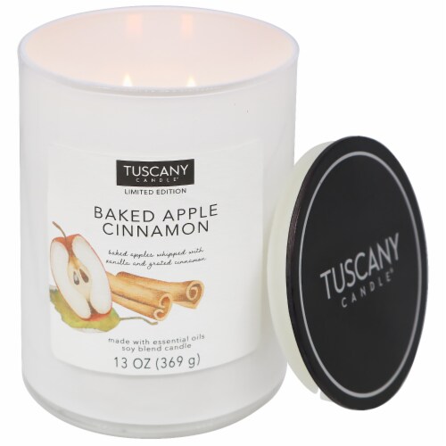 Tuscany Candles® Baked Apple Cinnamon Scented Candle - Fall Collection Perspective: right