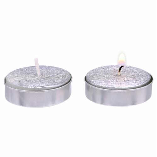 Tuscany Limited Edition Glitter Tealights - Silver Perspective: right