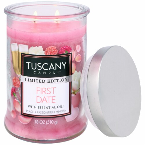 Tuscany Candle® Limited Edition Scented Jar Candle First Date Perspective: right