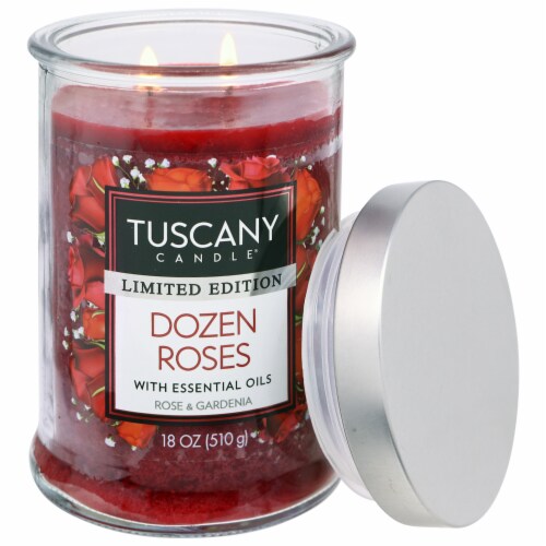 Tuscany Candle™ Limited Edition Scented Jar Candle Dozen Roses Perspective: right