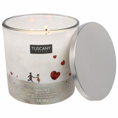 Tuscany Candle Valentine's Day Limited Edition Scented Jar Candle Adore Perspective: right