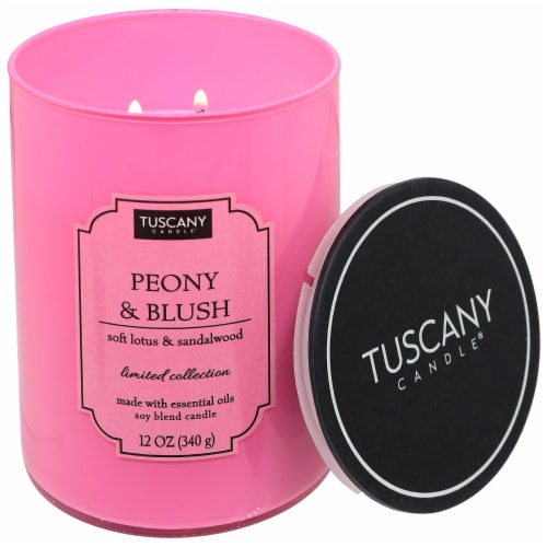 Tuscany Candle™ Color Splash Collection Jar Candle Peony & Blush Perspective: right