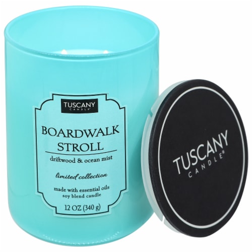 Tuscany Color Splash Collection Scented Jar Candle - Boardwalk Stroll Perspective: right