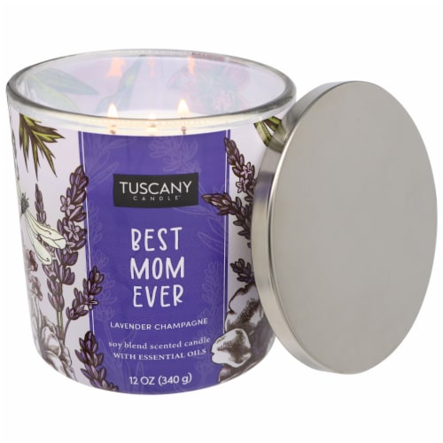 Tuscany Limited Edition Scented Jar Candle - Best Mom Ever Perspective: right