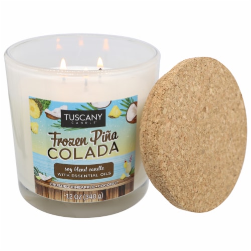 Tuscany Candle Limited Edition Frozen Pina Colada Scented Jar Candle Perspective: right