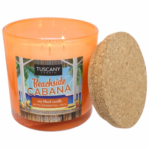 Tuscany Limited Edition Beachside Cabana Scented Jar Candle Perspective: right