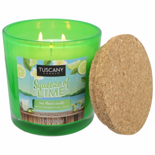 Tuscany Limited Edition Squeeze of Lime Scented Jar Candle Perspective: right