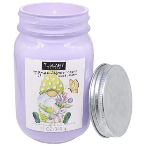Tuscany Limited Edition Scented Jar Candle - Flowers & Butterflies Perspective: right