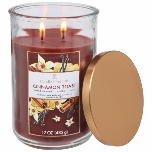 Candle Essentials Scented Jar Candle - Cinnamon French Toast Perspective: right