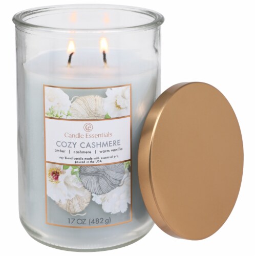 Candle Essentials Scented Jar Candle - Cozy Cashmere Perspective: right