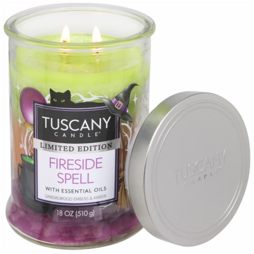 Tuscany Candle® Limited Edition Fireside Spell Scented Triple Pour Jar Candle Perspective: right