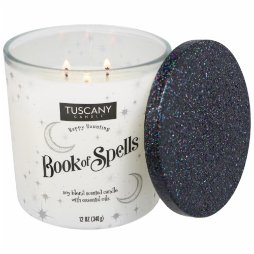 Tuscany Candle® Limited Edition Book of Spells Scented Jar Candle Perspective: right