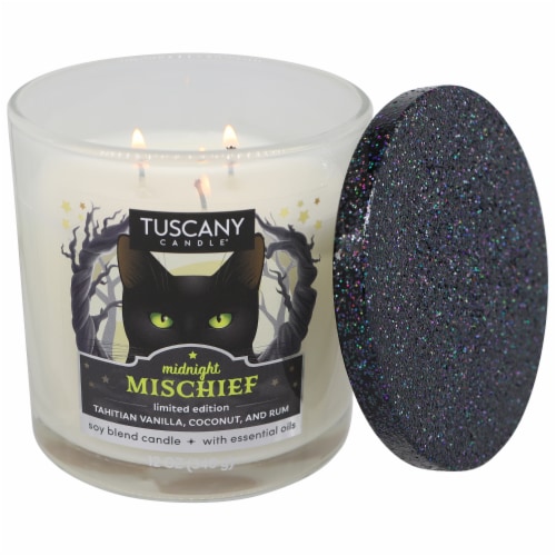 Tuscany Candle® Limited Edition Midnight Mischief Scented Jar Candle Perspective: right