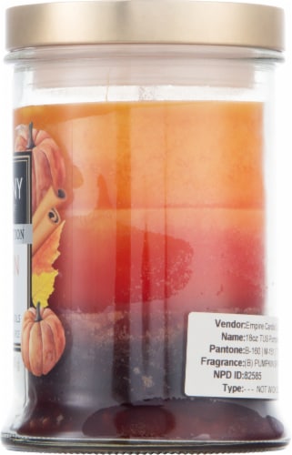 Tuscany Candle® LImited Edition Scented Triple Pour Jar Candle - Pumpkin Spice Perspective: right