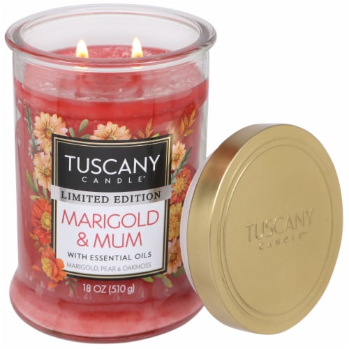 Tuscany Limited Edition Scented Jar Candle - Marigold & Mum Perspective: right