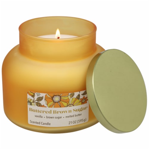 Empire Limited Edition Buttered Brown Sugar Scented Jar Candle Perspective: right