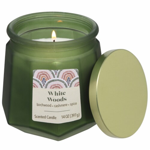 Empire Limited Edition Scented Jar Candle - White Woods Perspective: right