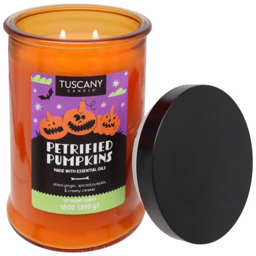 Tuscany Candle®  Limited Edition Petrified Pumpkins Scented Jar Candle Perspective: right