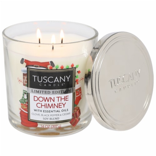 Tuscany Candle® Limited Edition Down the Chimney Jar Candle Perspective: right