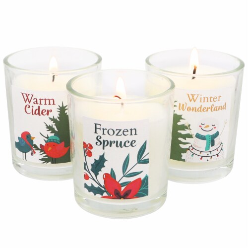 Empire Candle Co 12 Days of Christmas Advent Calendar Votive Candle Set Perspective: right