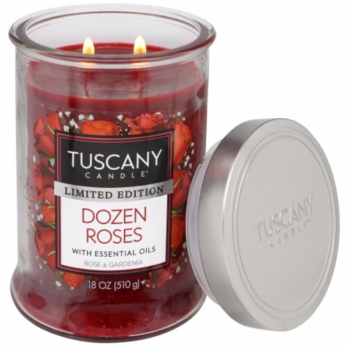 Tuscany Valentines ®  Limited Edtion Scented Jar Candle - Dozen Roses Perspective: right