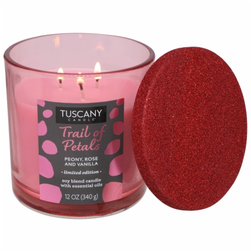 Tuscany Valentines Limited Edition Trail of Petals Jar Candle Perspective: right