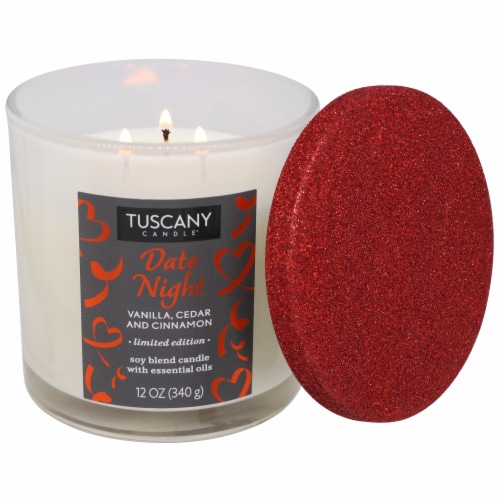 Tuscany Valentines Limited Edition Date Night Jar Candle Perspective: right