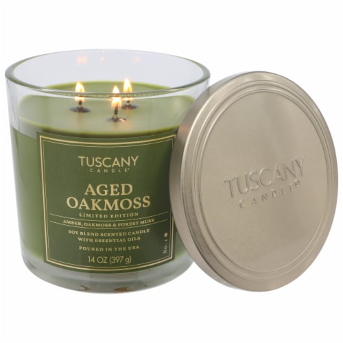 Tuscany Candle® Limited Edition Aged Oakmoss Jar Candle Perspective: right