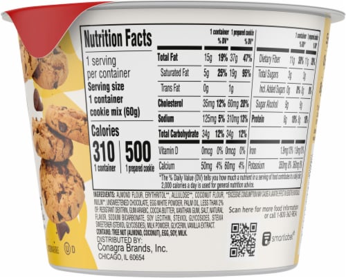 Duncan Hines® Keto Friendly Chocolate Chip Cookie Mix Perspective: right