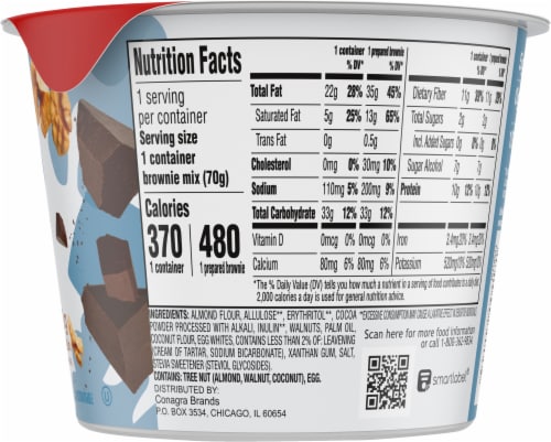 Duncan Hines® Keto Friendly Walnut Fudge Brownie Mix Perspective: right