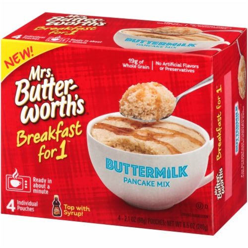 Mrs. Butterworth's Breakfast for 1 Buttermilk Pancake Mix Perspective: right