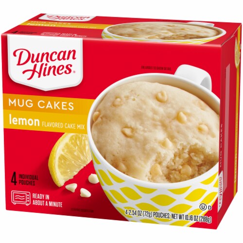 Duncan Hines® Mug Cakes Lemon Cake Mix Pouches Perspective: right