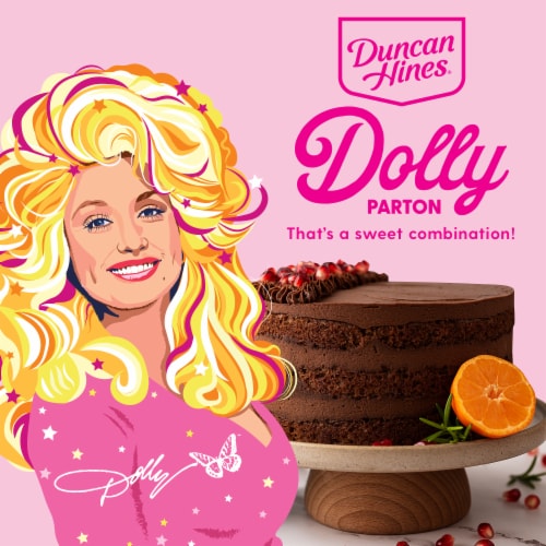 Duncan Hines® Dolly Parton's Creamy Chocolate Buttercream Frosting Perspective: right
