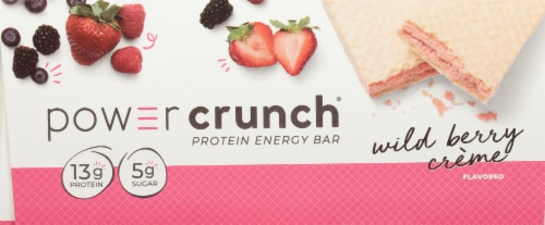 Power Crunch® Wild Berry Creme Protein Energy Bar Perspective: right